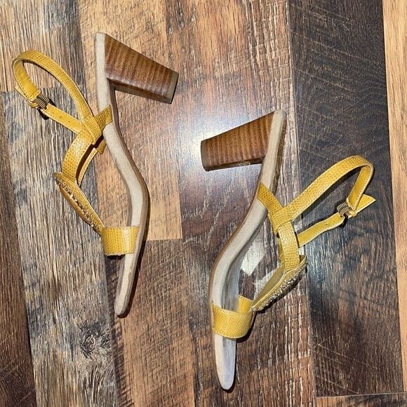 Anne Klein iFlex Akolina Slingback Leather Heels Dressy Sandals Size 6.5 - Picture 9 of 16